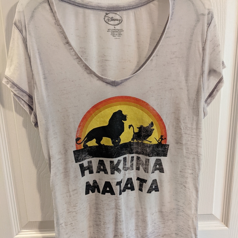 Disney's the Lion King Hakuna Matata v-neck t-shirt